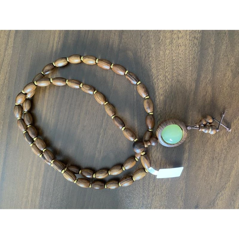 黄花梨枣珠吊坠精品