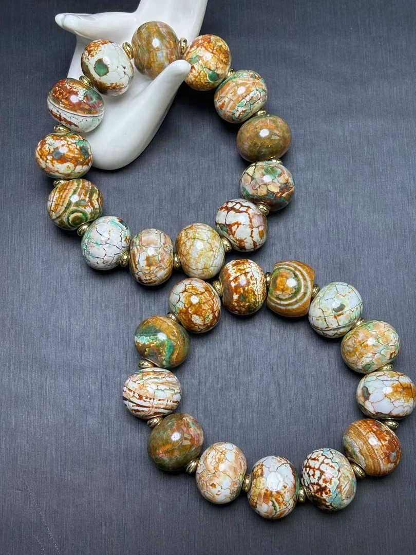 S7411卡19卡20左右-长石玛瑙手串-多样性发货只发一件