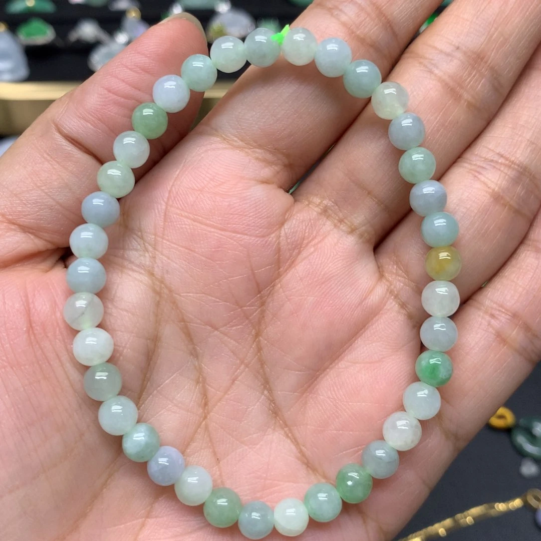 未镶嵌手串翡翠有纹裂