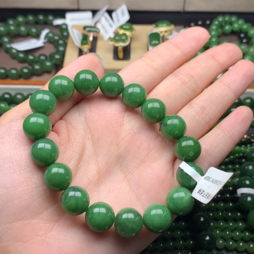【闪购商品】手串未镶嵌和田玉（碧玉）?12m