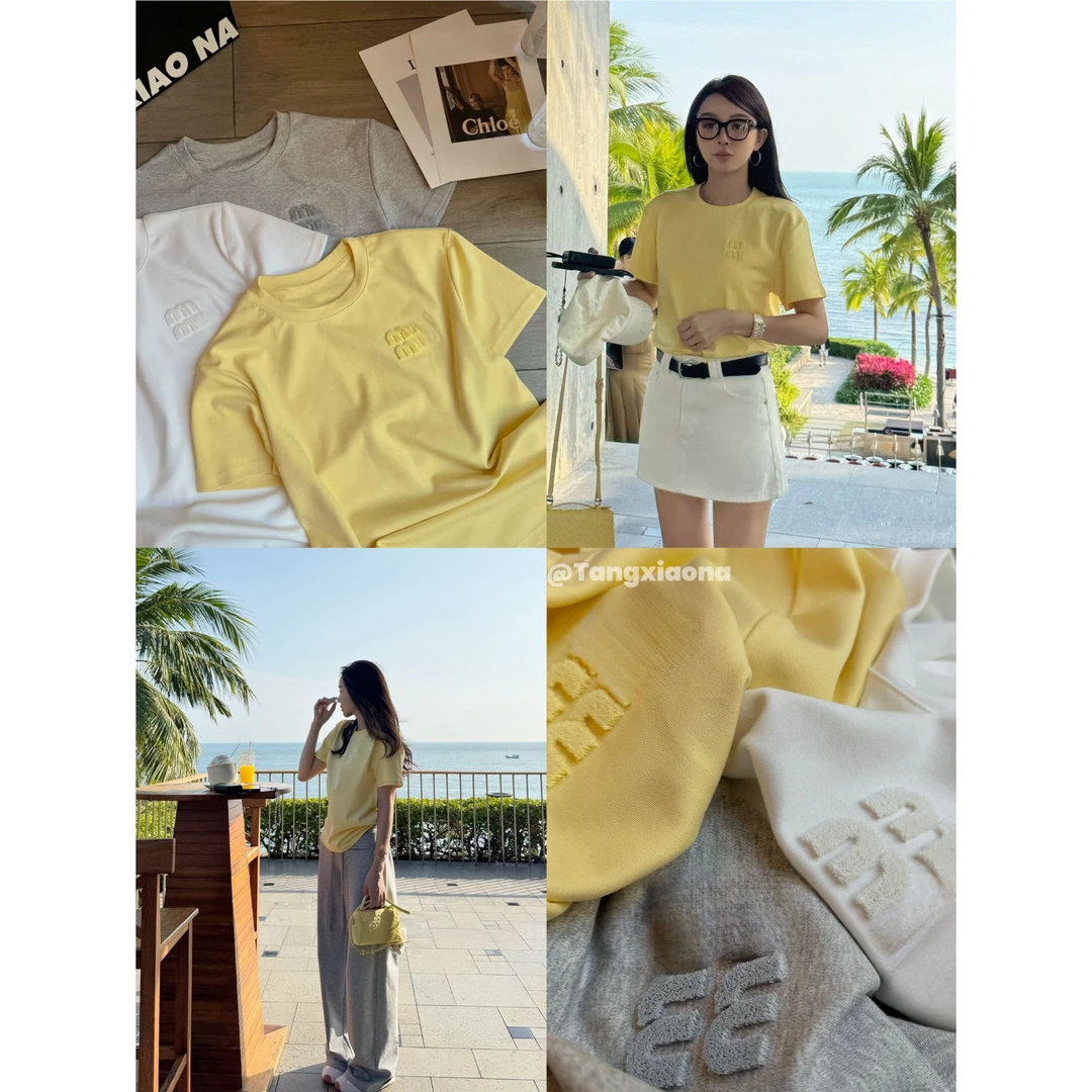 T·X【谬系穿搭】时尚字母显瘦运动网红夏季修身休闲性感休闲短袖T恤