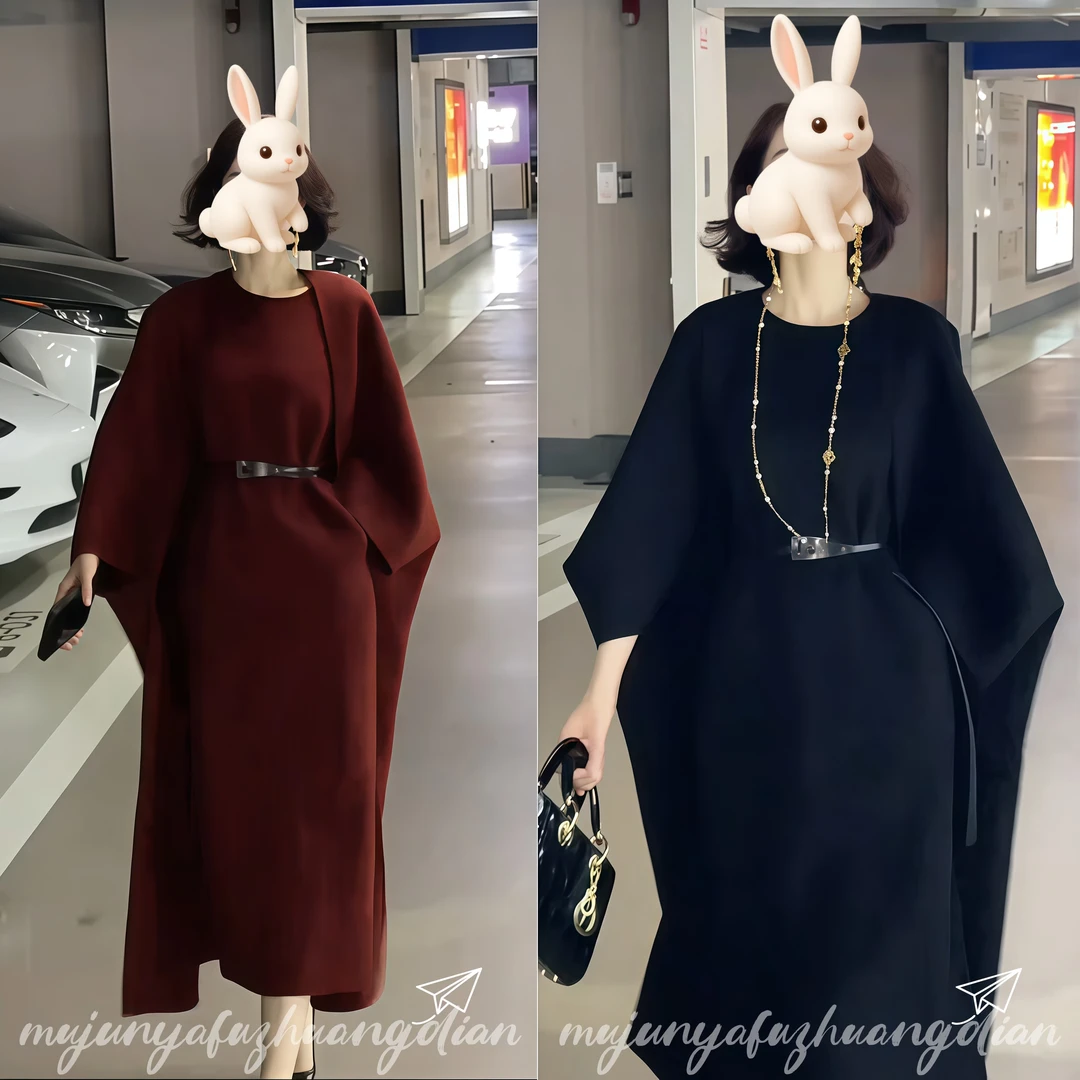 2026早春新款高端御姐范设计感收腰显瘦长裙优雅气质时尚连衣裙