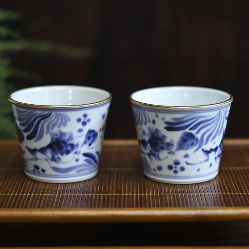 【佳香】青花咖啡杯（颜色深浅、底款文字随机）（拙溪S0218）