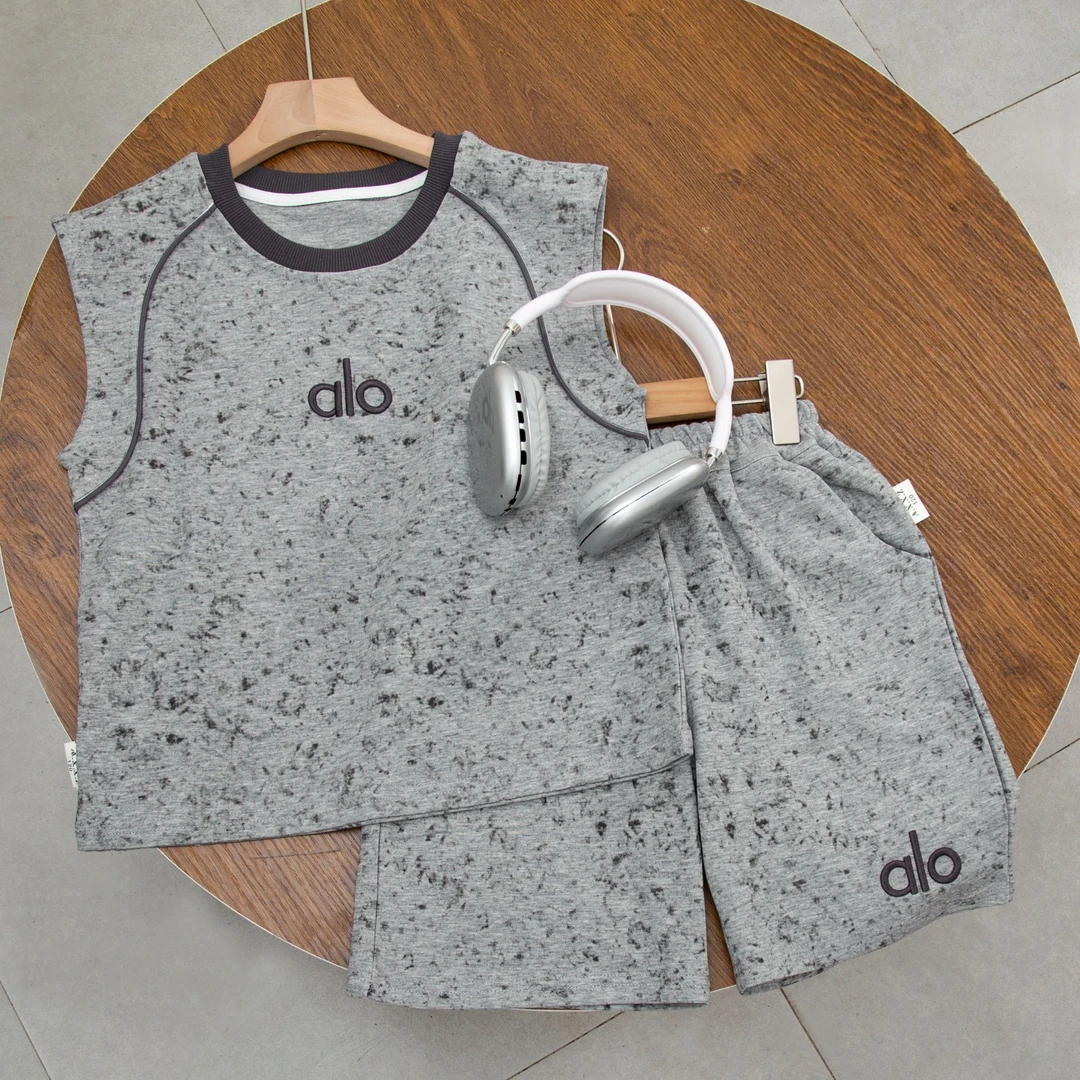 夏季印花韩版吸汗男T恤儿童宽松童装套装中大童洋气