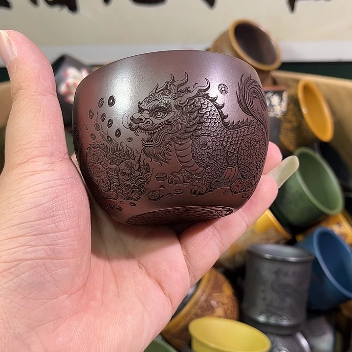茶杯紫砂全手工紫砂主人杯