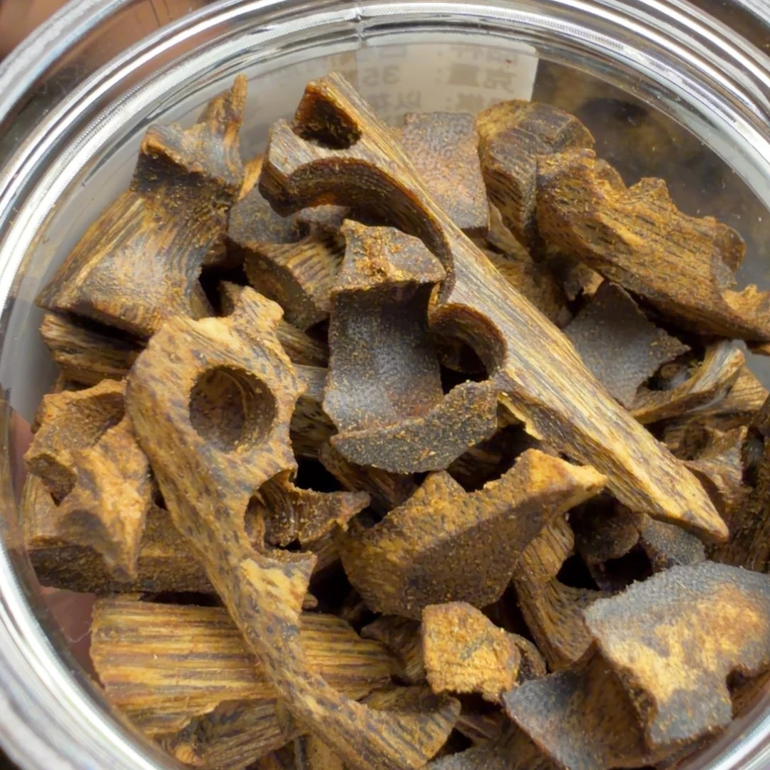 沉香碎屑沉香白棋碎珠料50克