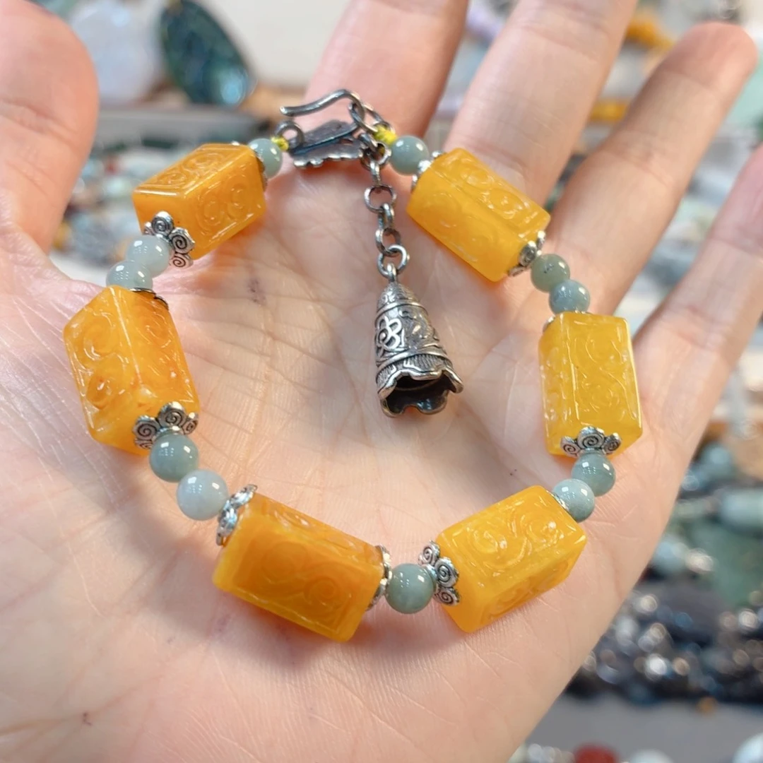 翡翠未镶嵌颈饰手串