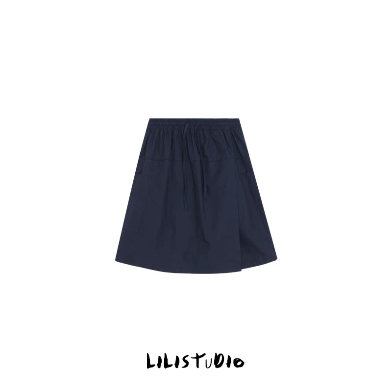 PCNY「素雅逸行」不理理夏季新款女装时尚休闲百搭复古简约短款裙裤