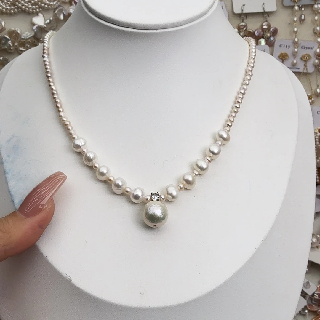 颈饰未镶嵌淡水珍珠
