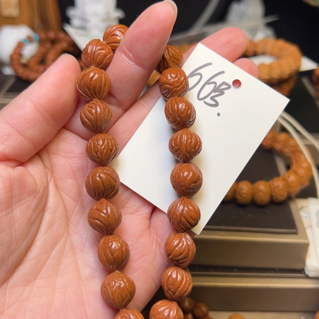 吊坠桃核秦岭龙纹桃核11小奶豆手串