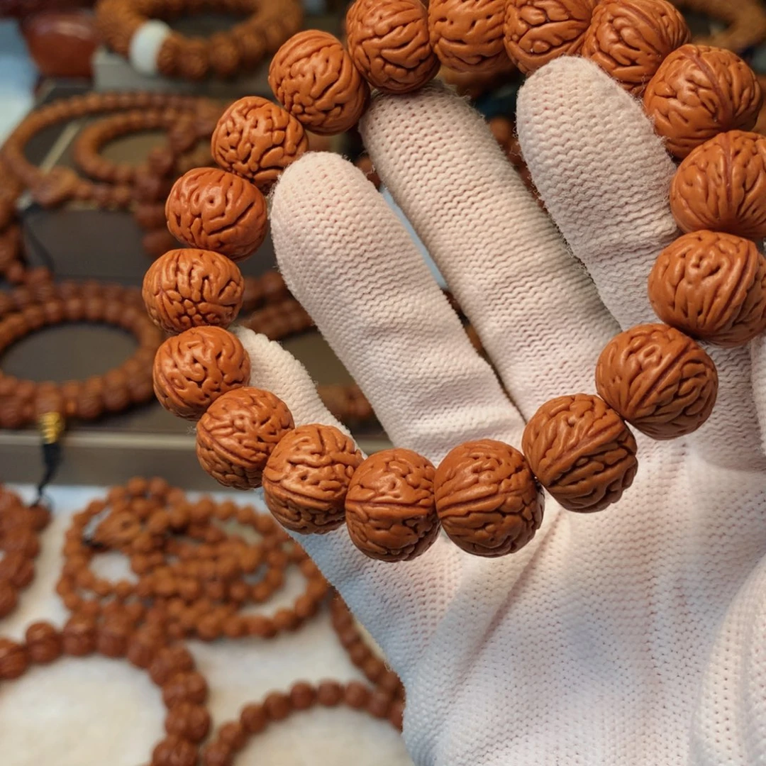 桃核手串秦岭龙纹