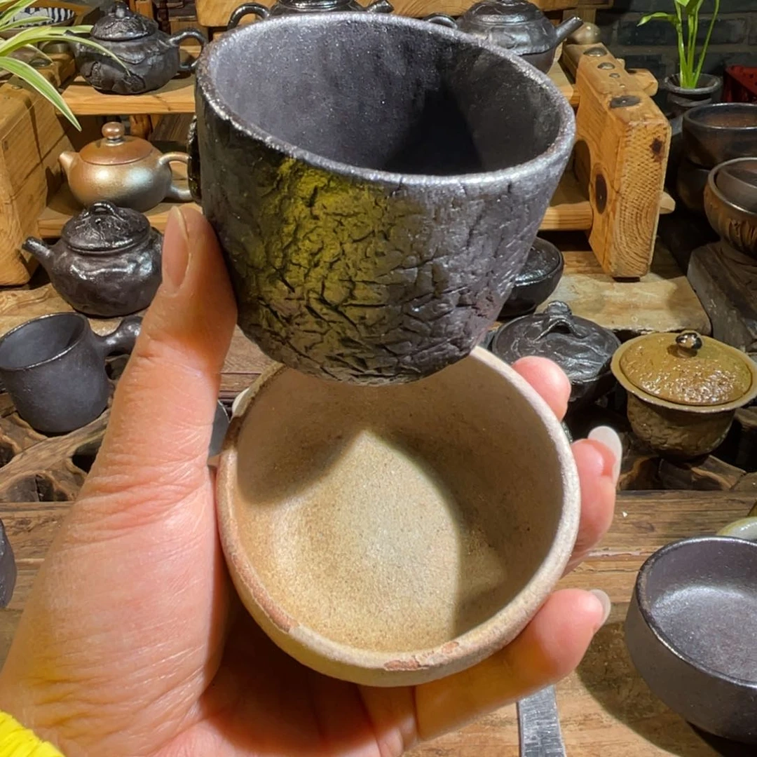 杯岁**好云南陶泥高温柴烧茶具