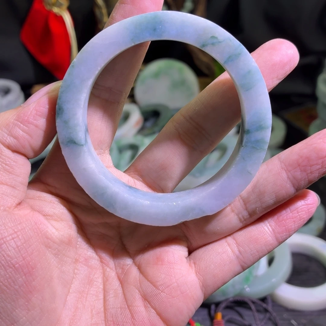 定制翡翠未镶嵌天然翡翠A货毛胚手镯定制