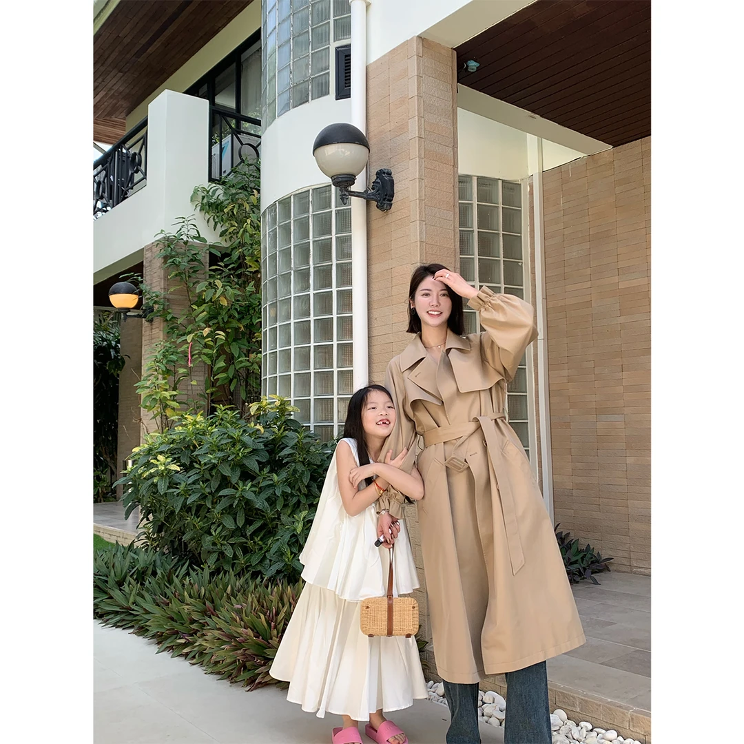 HANSCO/经典高支高密全棉工装感抽绳休闲衬衫+长风衣H253ACS003