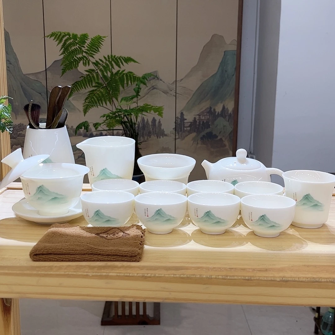 【都彩】又见青山羊脂玉瓷21头
