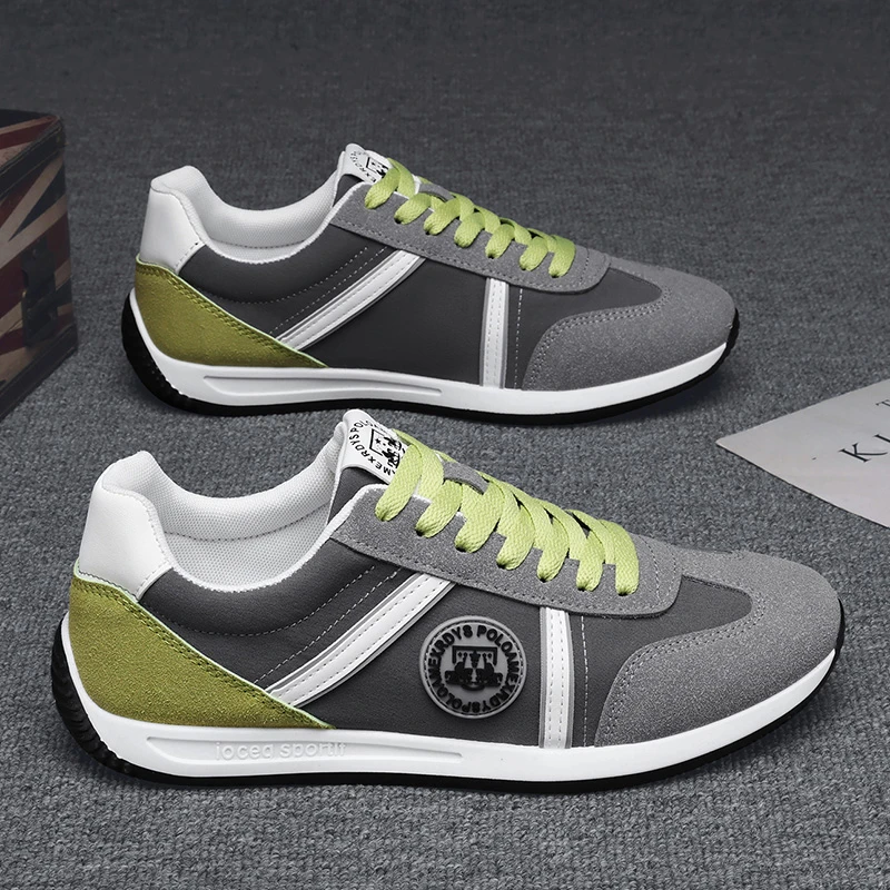 狄恩纪2025男鞋春季新款布面休闲鞋平底百搭鞋百搭潮流运动板鞋