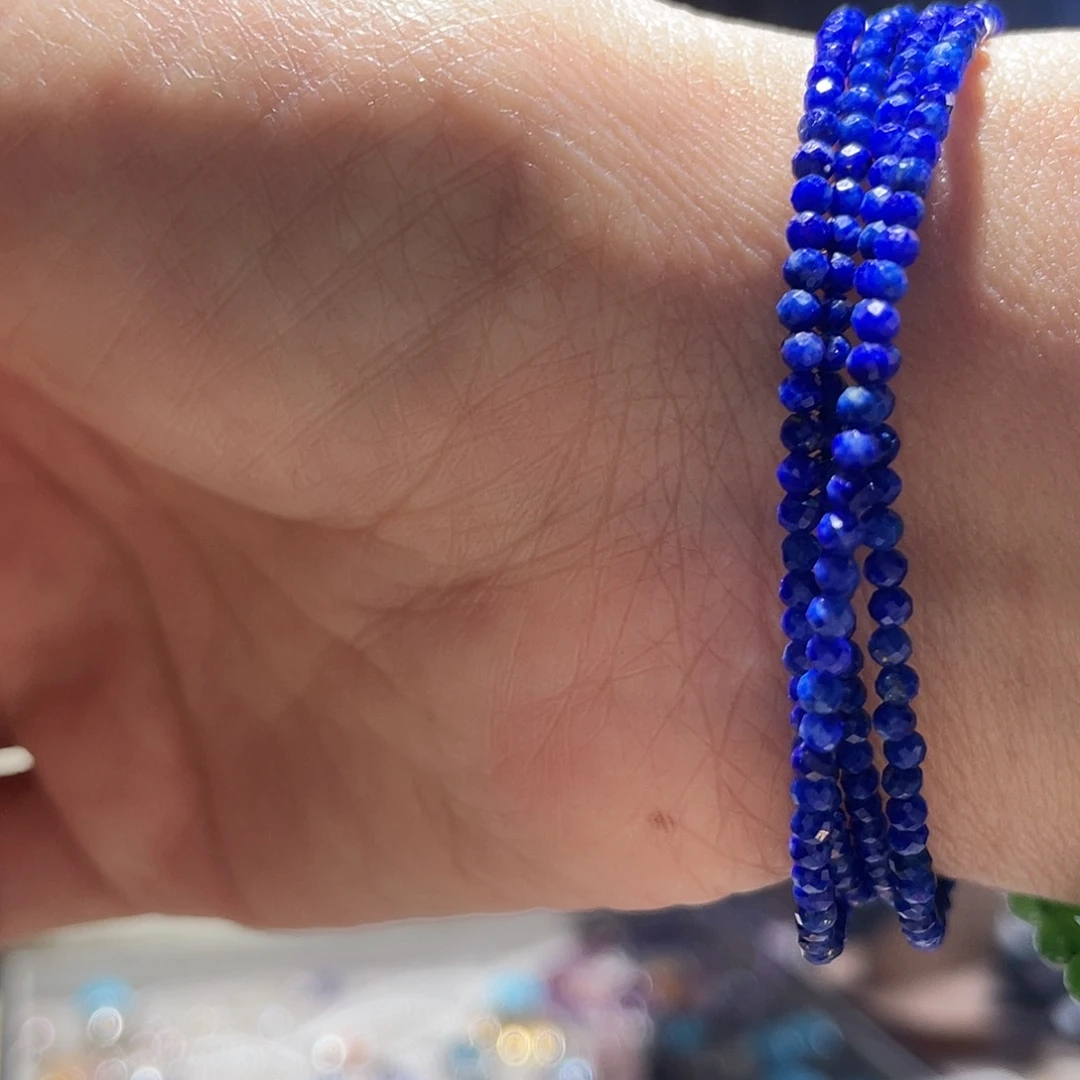 青金石未镶嵌手链大气款