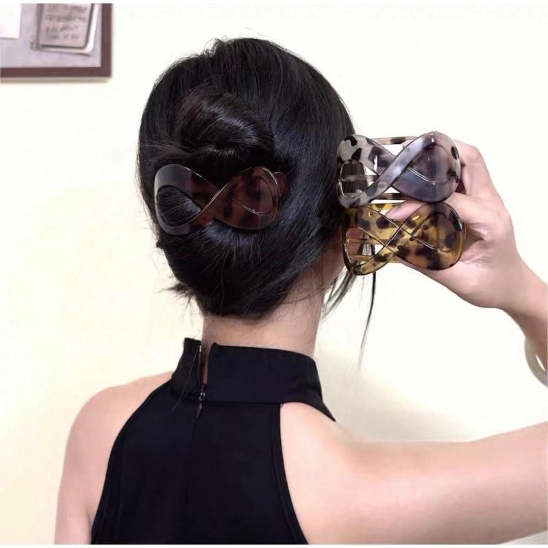 诗泊雅 高级感发夹大号抓夹女后脑勺发卡秋冬鸭嘴夹