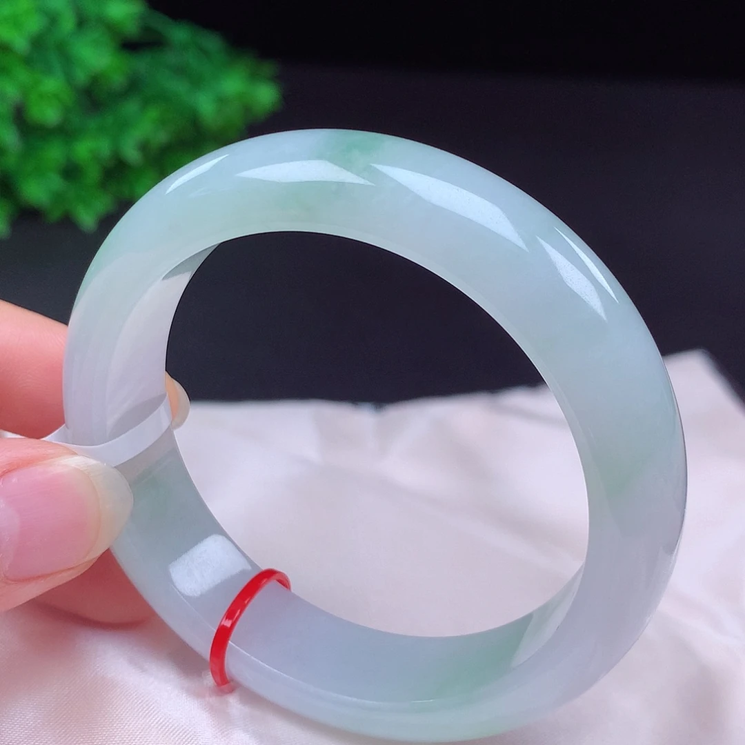 翡翠未镶嵌手镯54圈口430043