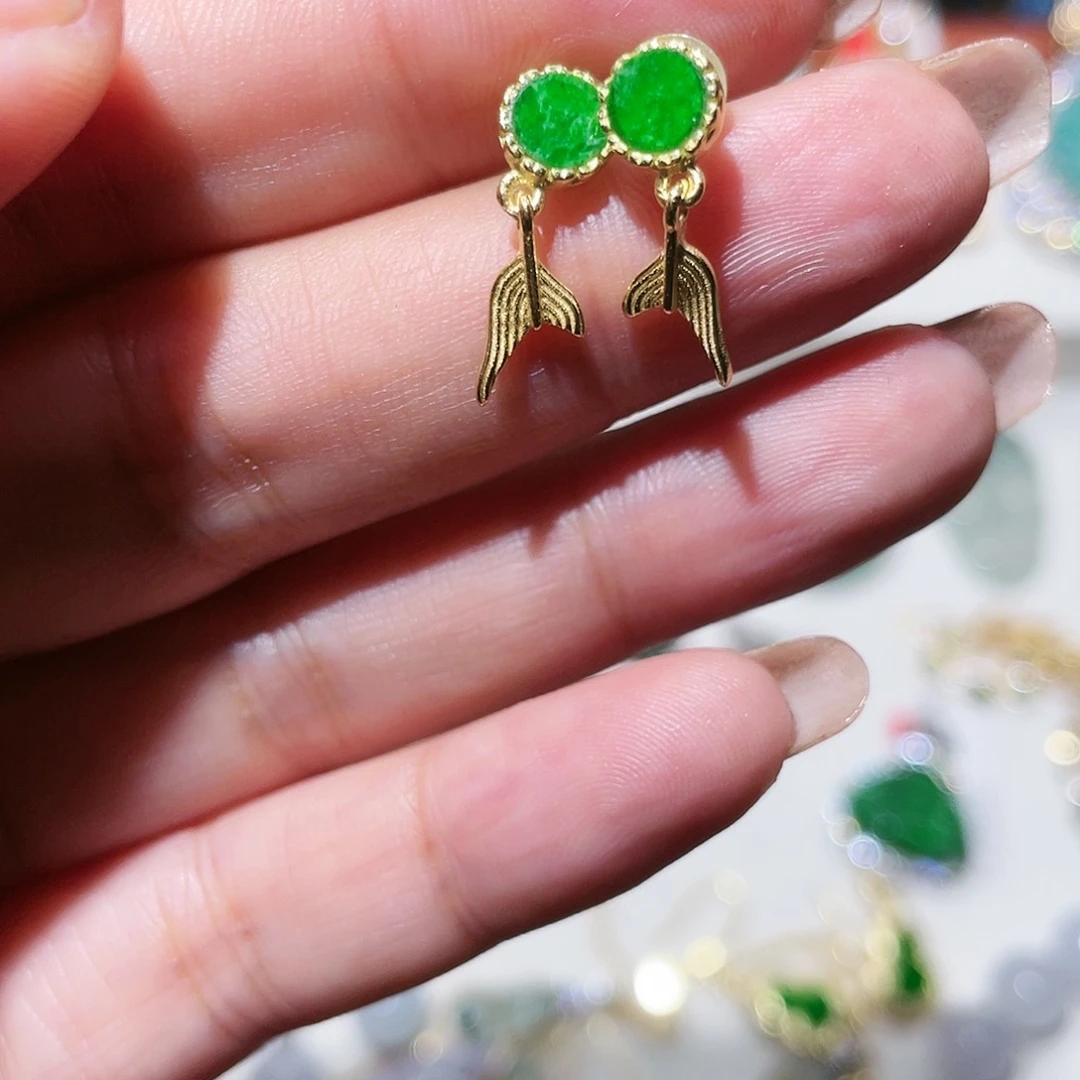 翡翠银S925镶嵌颈饰