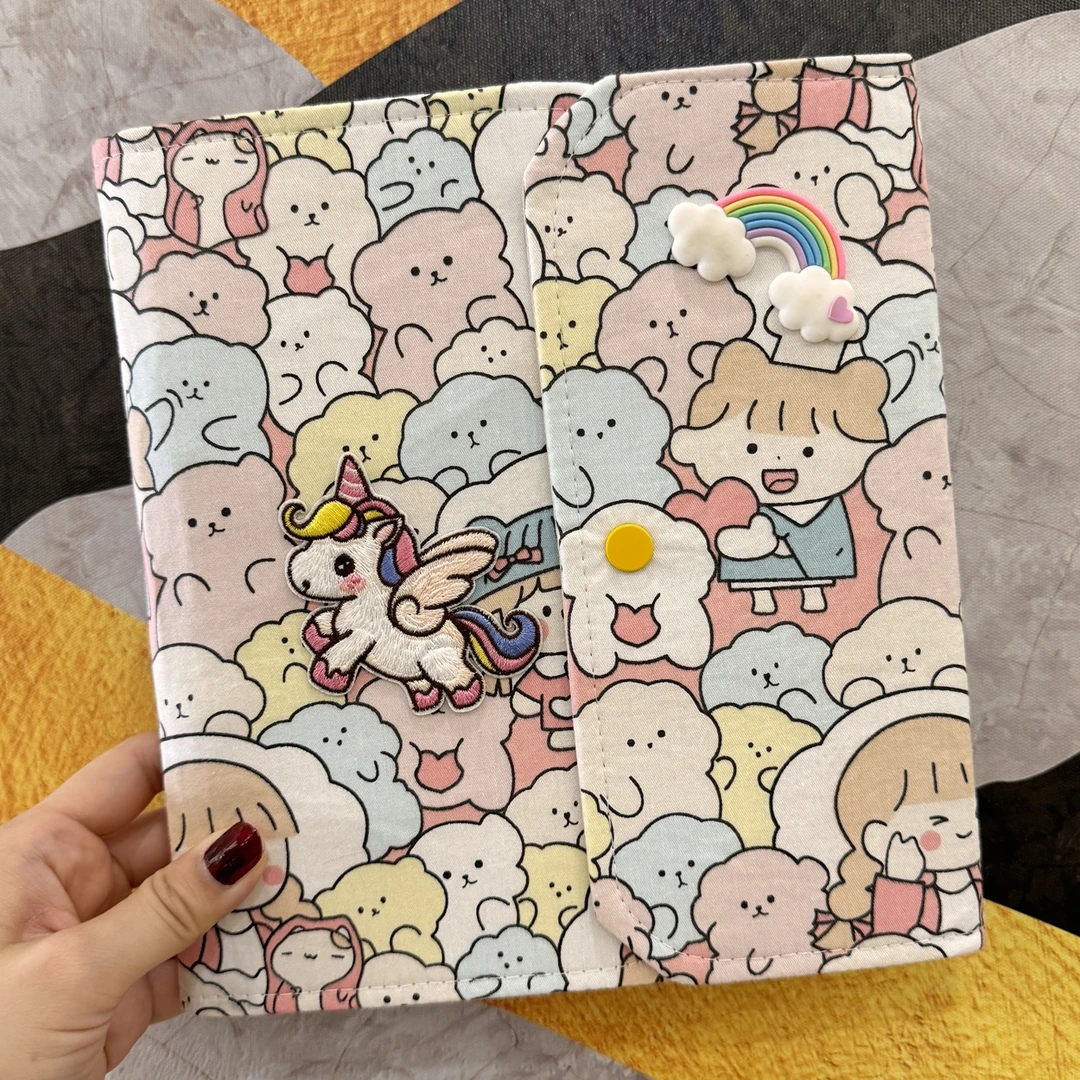 马宝宝孕妇产检收纳册可爱孕检报告单对折资料本孕妈妈孕期档案册