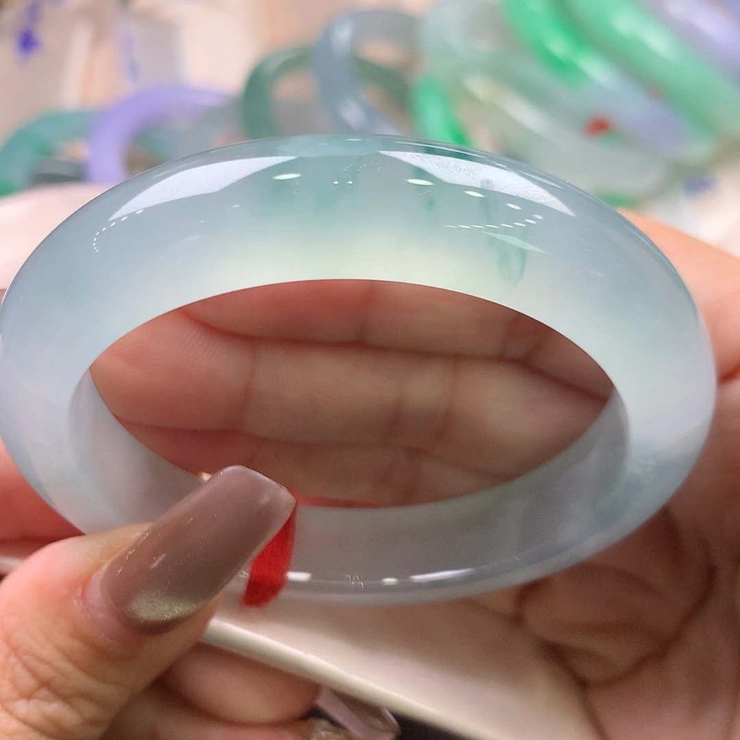 翡翠未镶嵌手镯53正圈