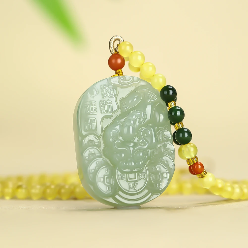 【星光村小飞D15123-1】和田玉晴水貔貅吊坠(多样性发一件）