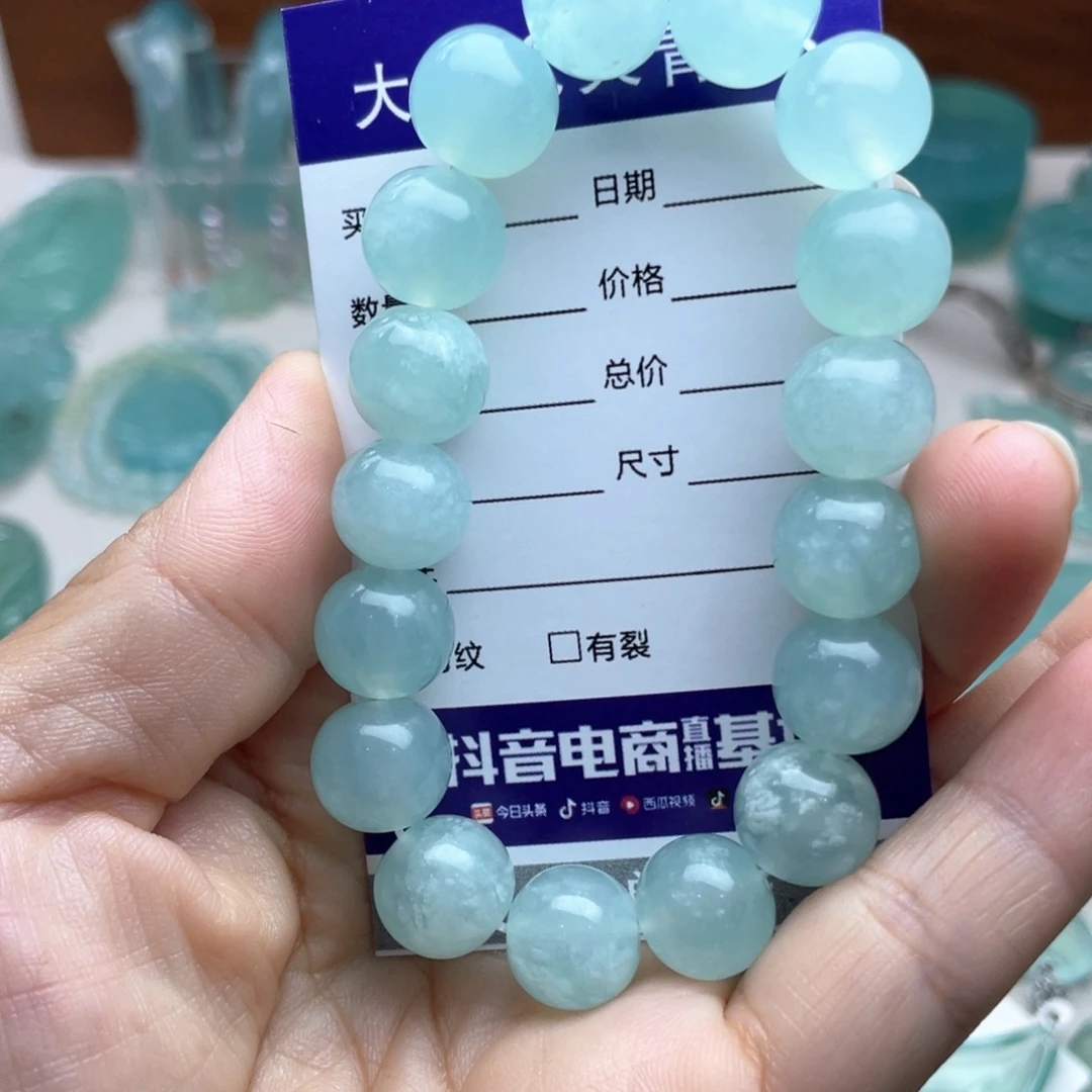 未镶嵌蛇纹石玉手链