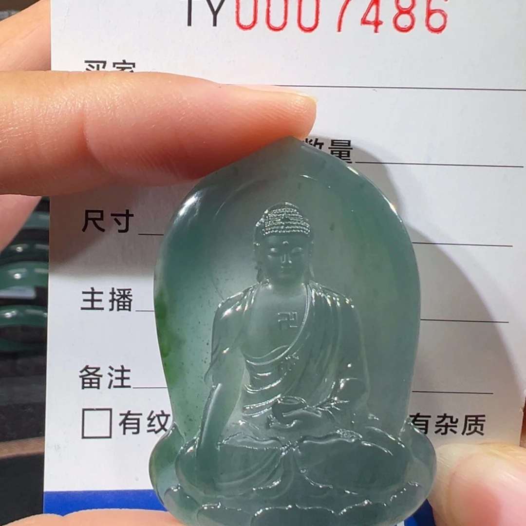 翡翠未镶嵌颈饰7486
