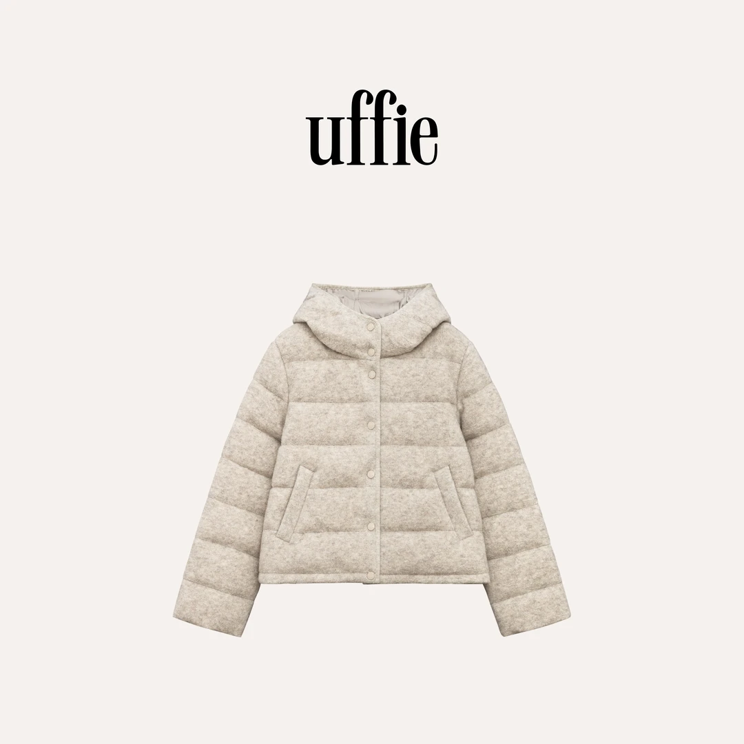 UFFIE于绘 圈圈燕麦羊毛鹅绒服