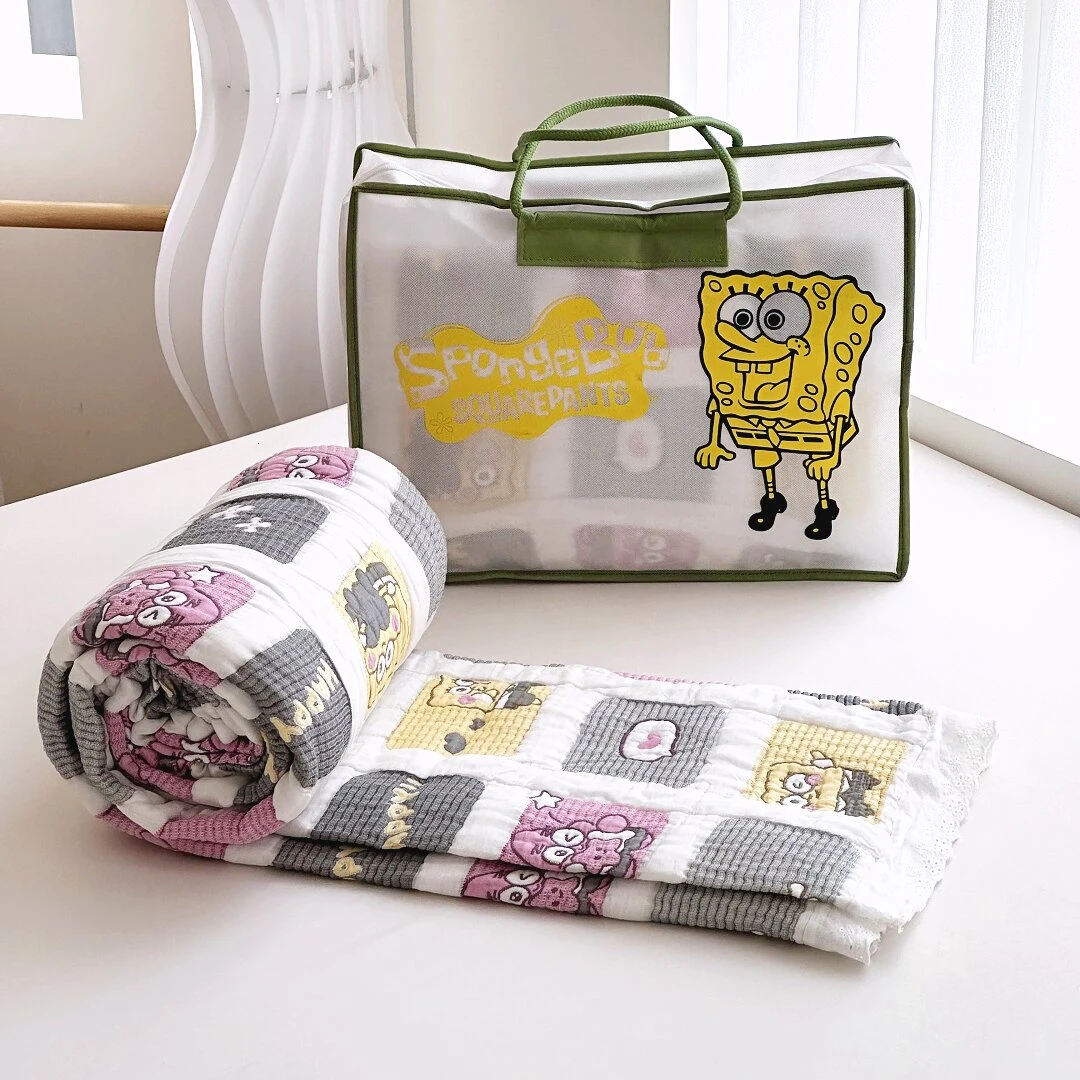 【京かわ会社】莱赛尔天丝果冻被泡芙被 150*200cm  方格宝贝