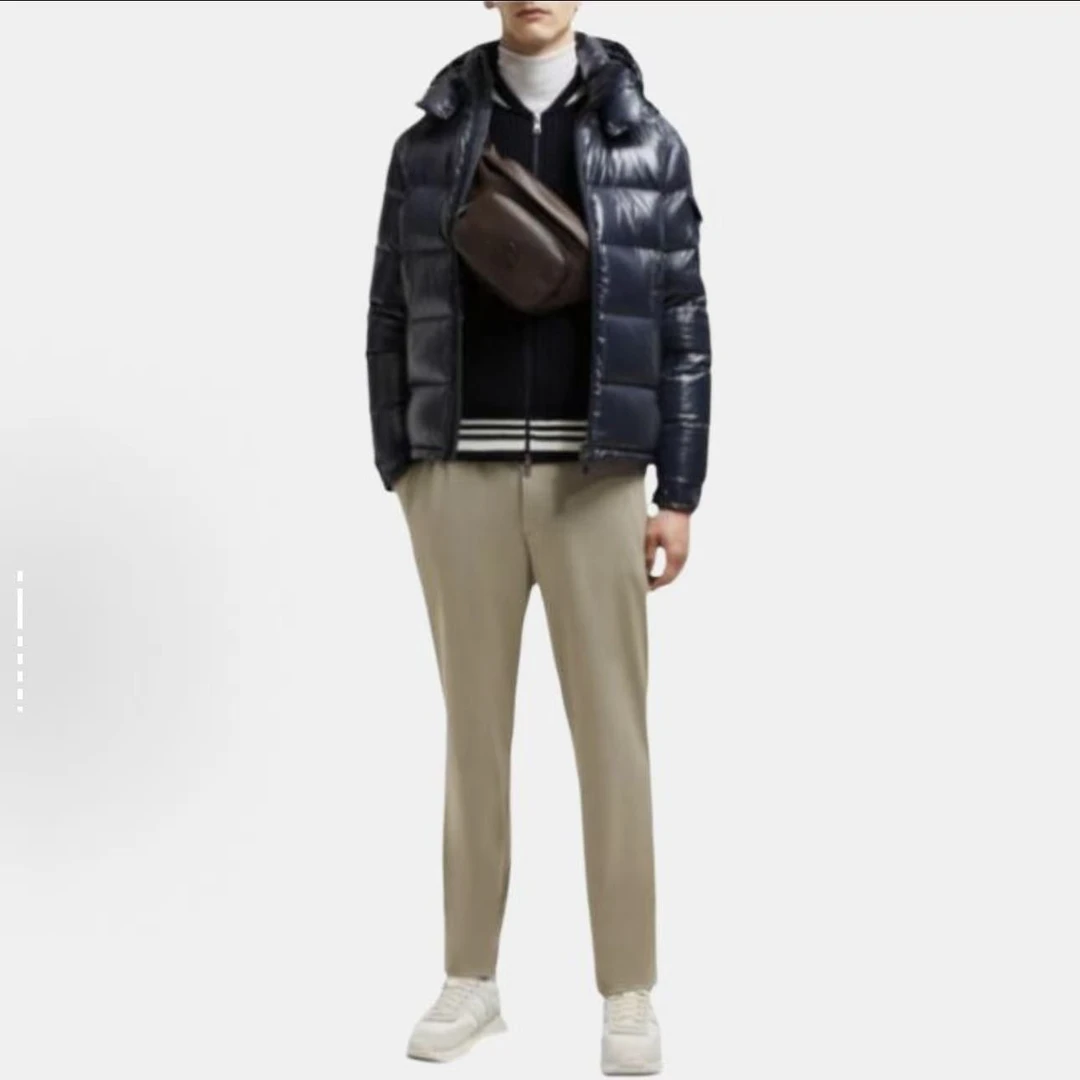 玛雅款防水短款高领夹克羽绒服2025