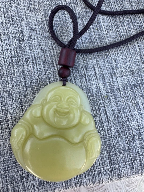 高端精品鸡油黄双面佛工挂件