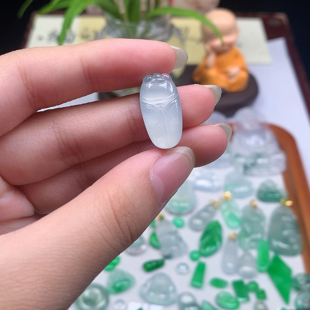 翡翠散珠缅甸天然A货翡翠冰种