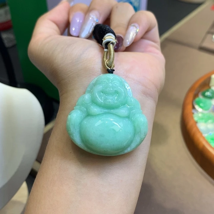 翡翠未镶嵌颈饰天然