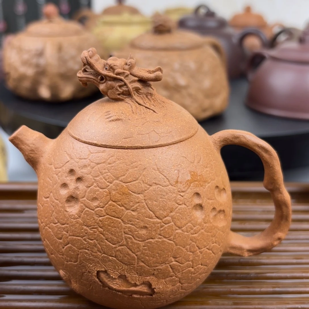茶壶紫砂陈*英龙蛋原矿紫砂壶