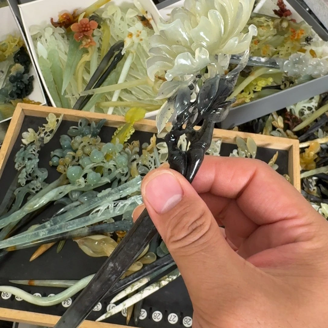 岫玉未镶嵌发饰棠*✨