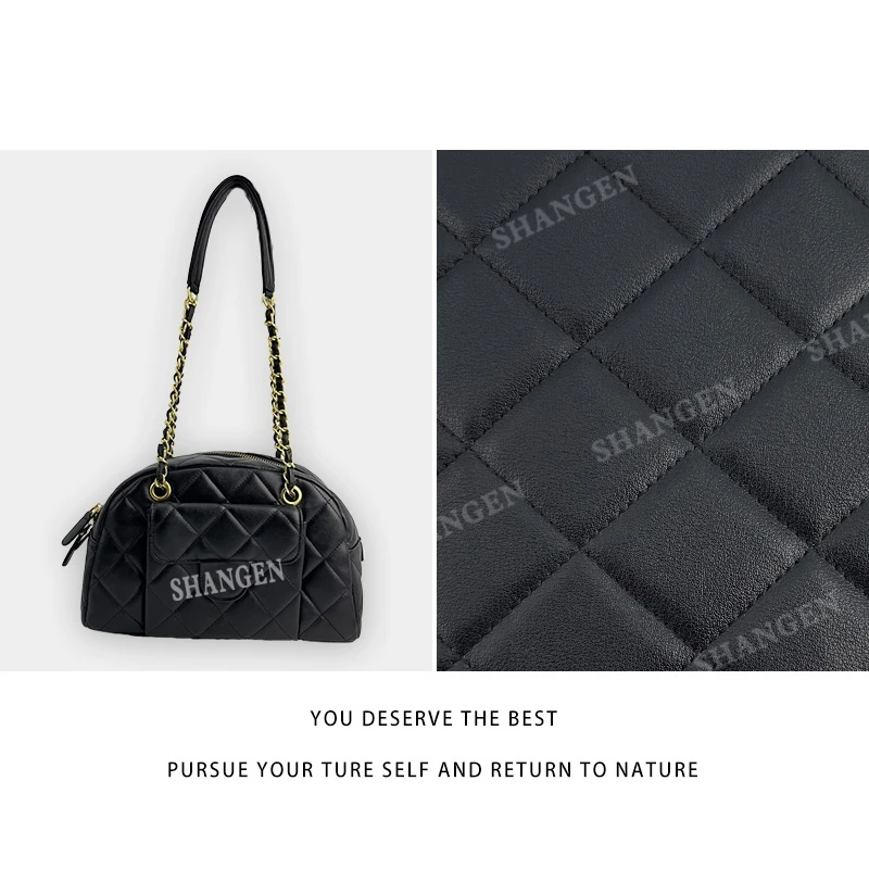 【尚恩CC】XKY-10051-黑色-轻奢时尚女士新款手提单肩斜挎包