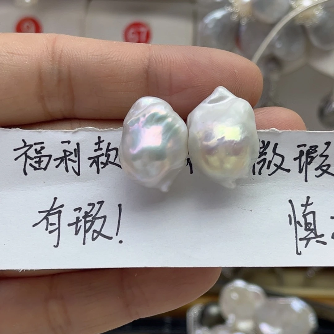 淡水珍珠耳饰银S925镶嵌