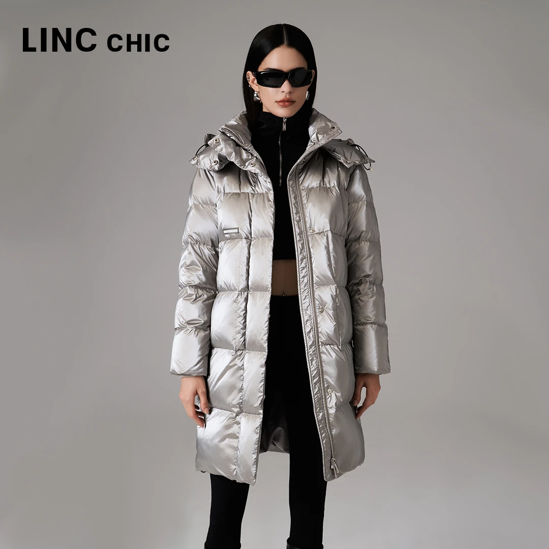 都市通勤中长款简约羽绒服 Y23606277
