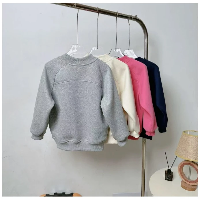 大庆仓加绒韩版圆领卫衣库位A5