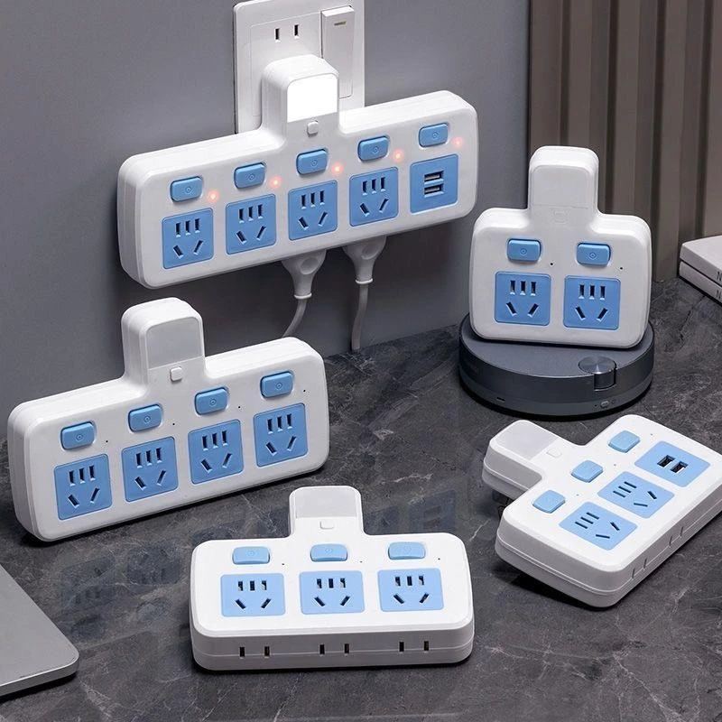 公正牛官方插座转换器插头插排插板一转二三多功能多孔家用插排