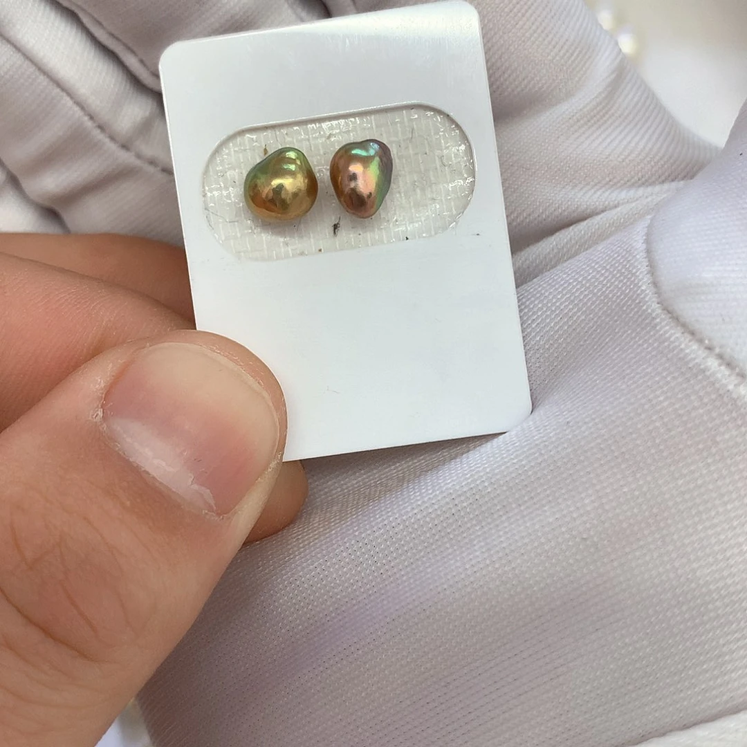 淡水珍珠耳饰未镶嵌定制