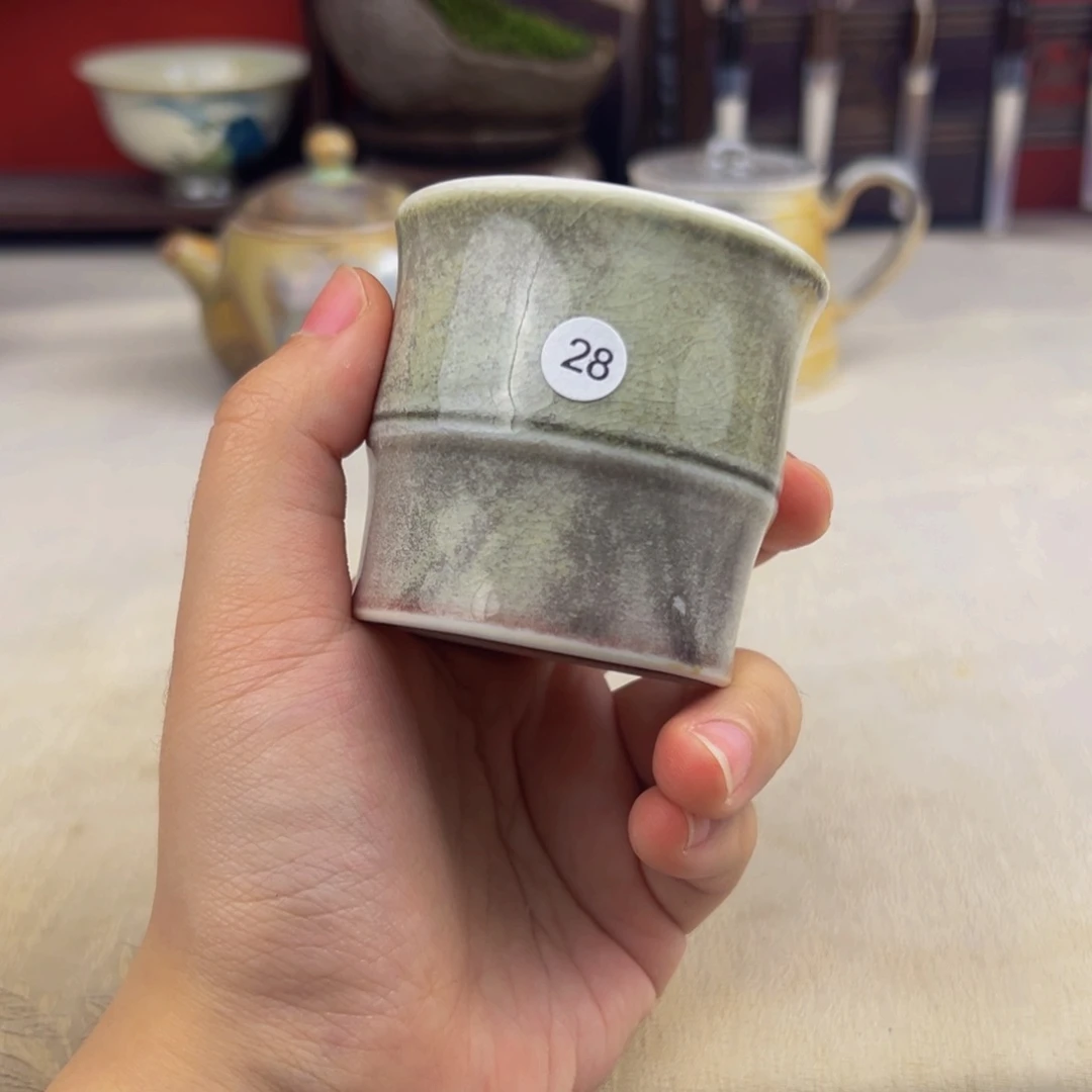 杯子纯手工柴烧主人杯