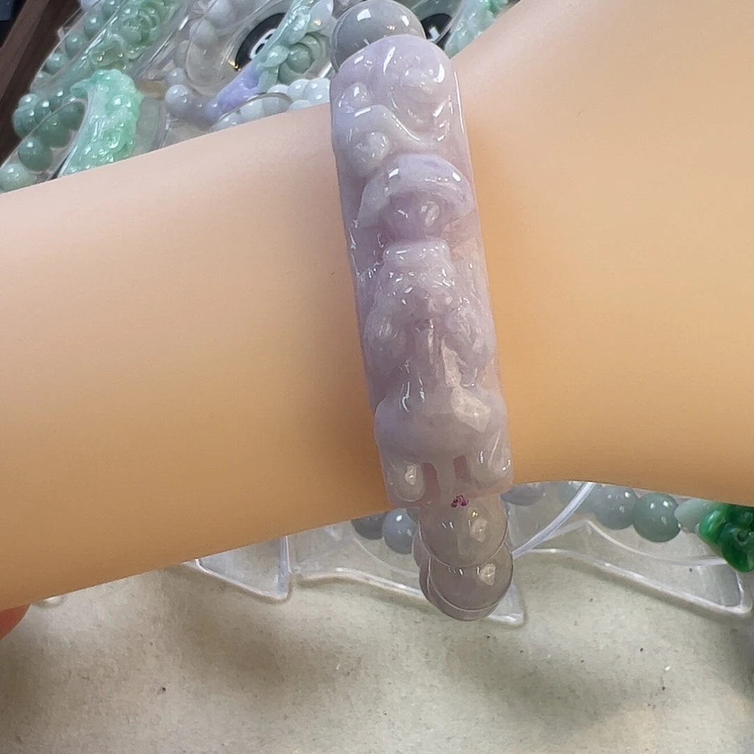 翡翠未镶嵌手链55