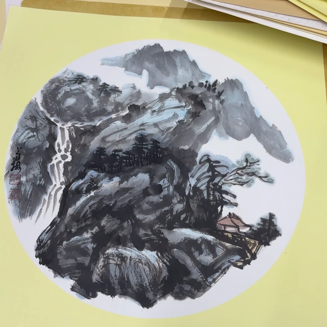 国画50-50卡纸作品艺