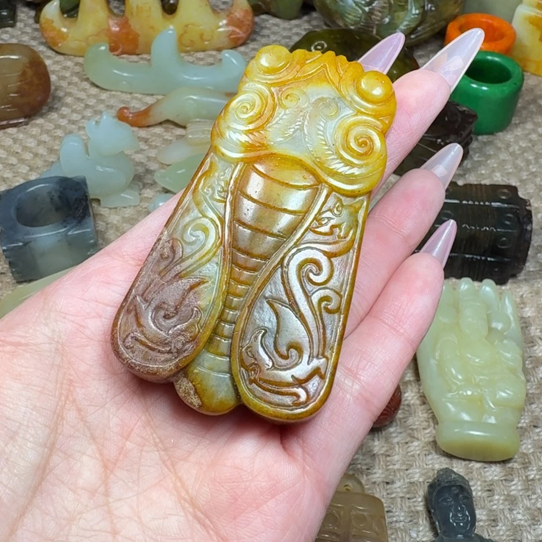 白玉菩提吊坠挂件