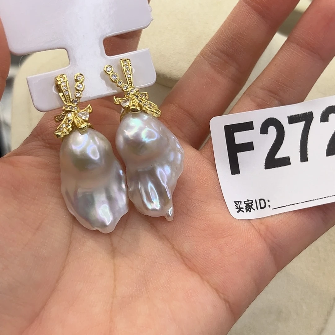 耳饰合金淡水珍珠