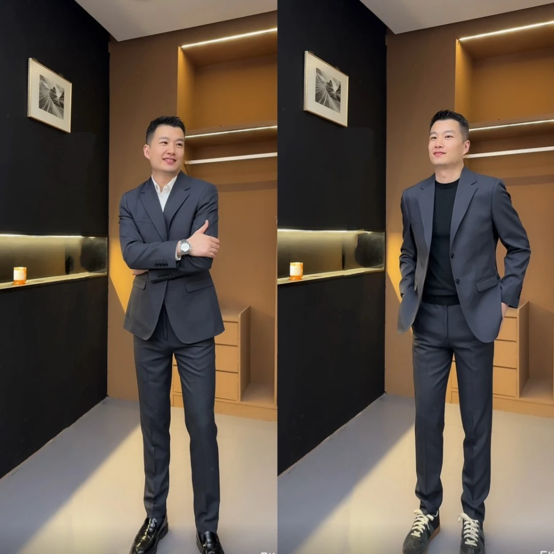 【*航海家套装】商务休闲日常时尚修身弹性职业百搭工作正装套装男