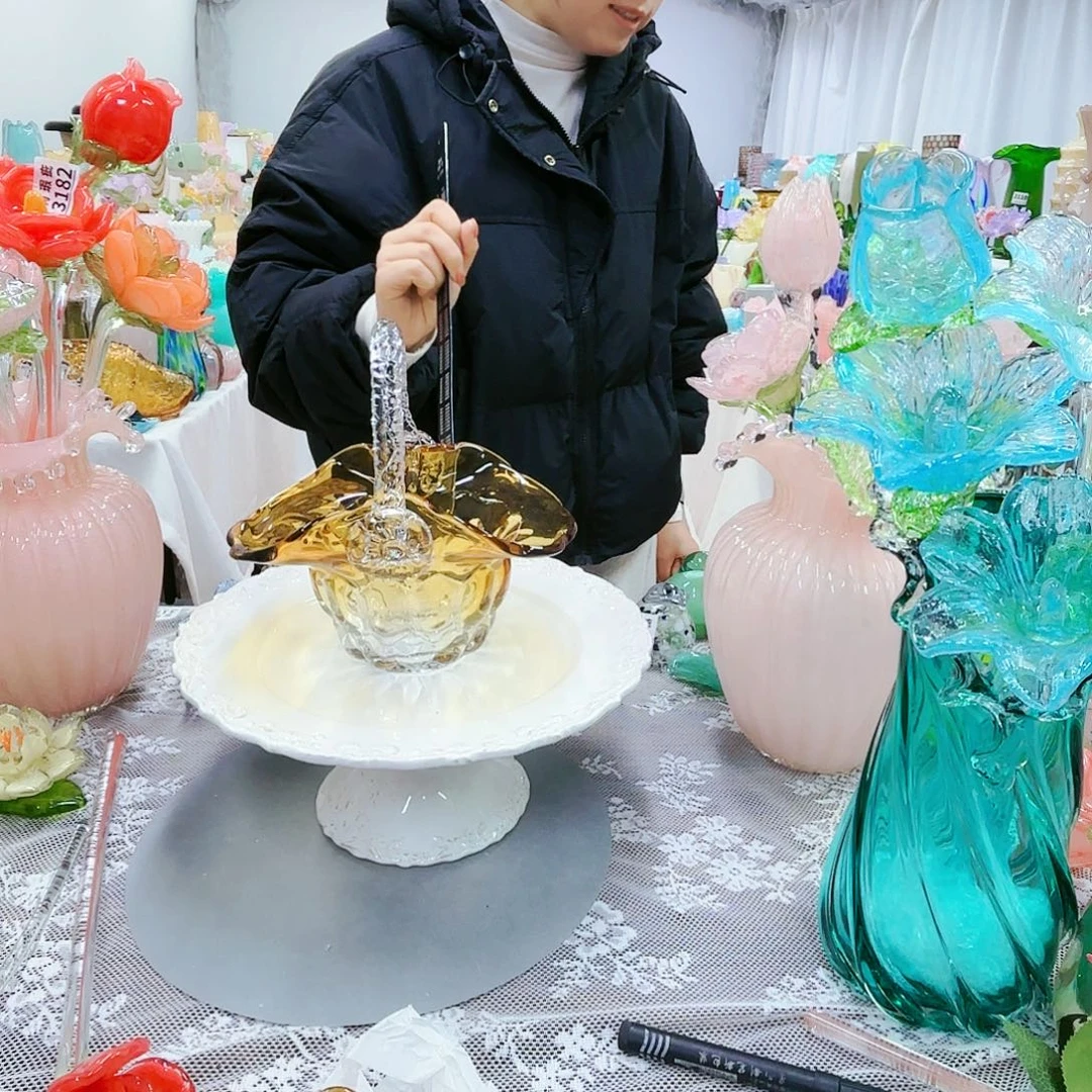 福利不退不换琉璃花瓶艺术品